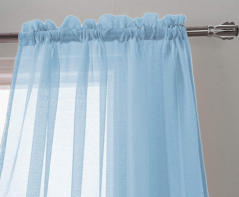 Adore the Decor™ Sheer Rod Pocket 54 x 84in. Single Curtain Panel